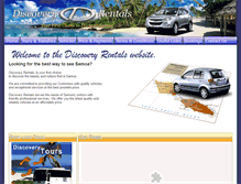 Tablet Screenshot of discovery-rentals.com